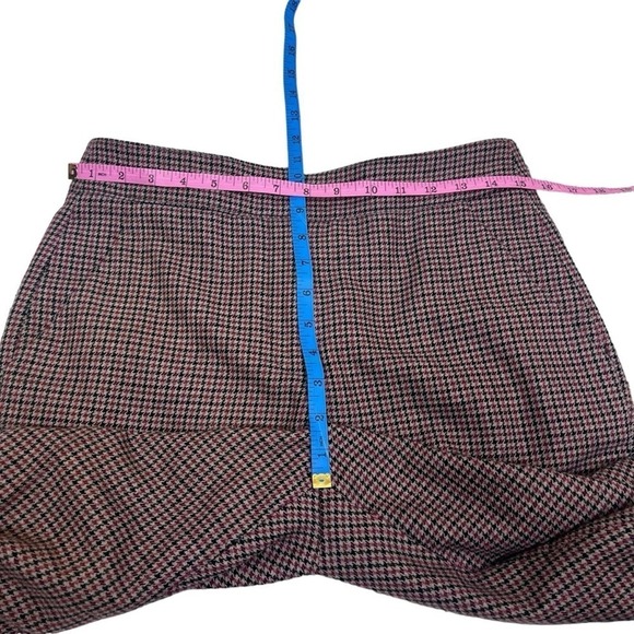 Veronica Beard Gemini Check Crop Pants Red Multi 6 - Picture 7 of 13